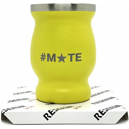 Сосуд для мате (калабас), желтый, 100 мл.