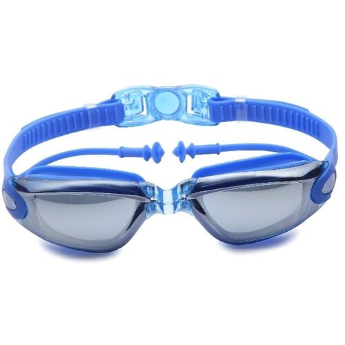Очки для плавания взрослые плавательные для бассейна синие мужские женские