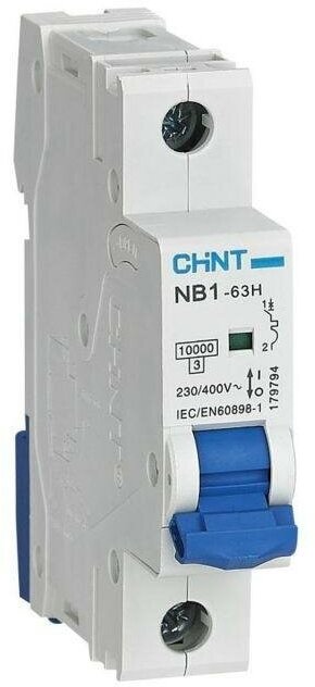 Автоматический выключатель CHINT NB1-63H (C) 10kA 6 А - фотография № 4