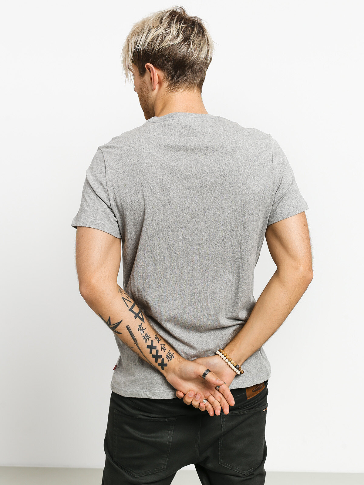 Футболка Levi's Crewneck Graphic, 2 шт., размер M, белый/серый — фото 1