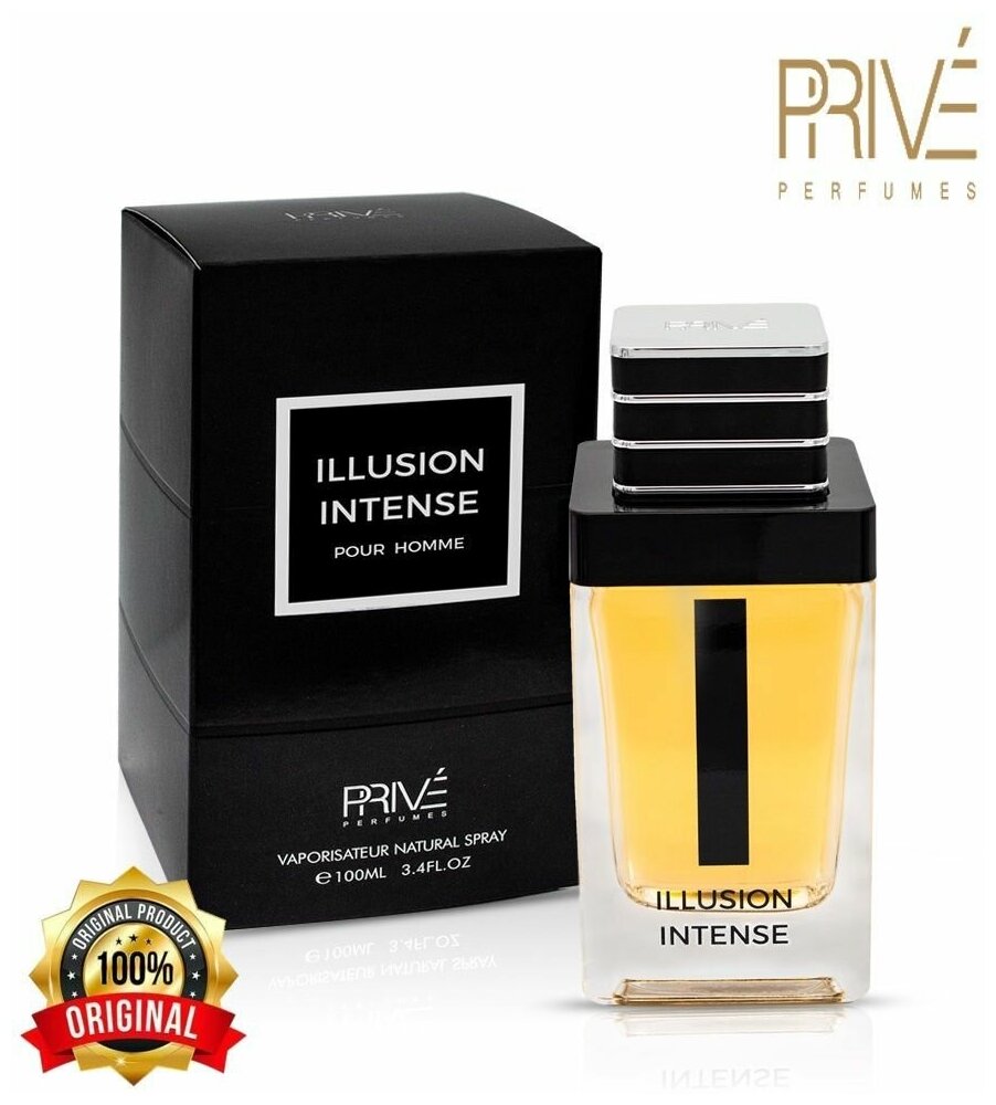 PRIVE Туалетная вода мужская ILLUSION INTENSE, 100 мл