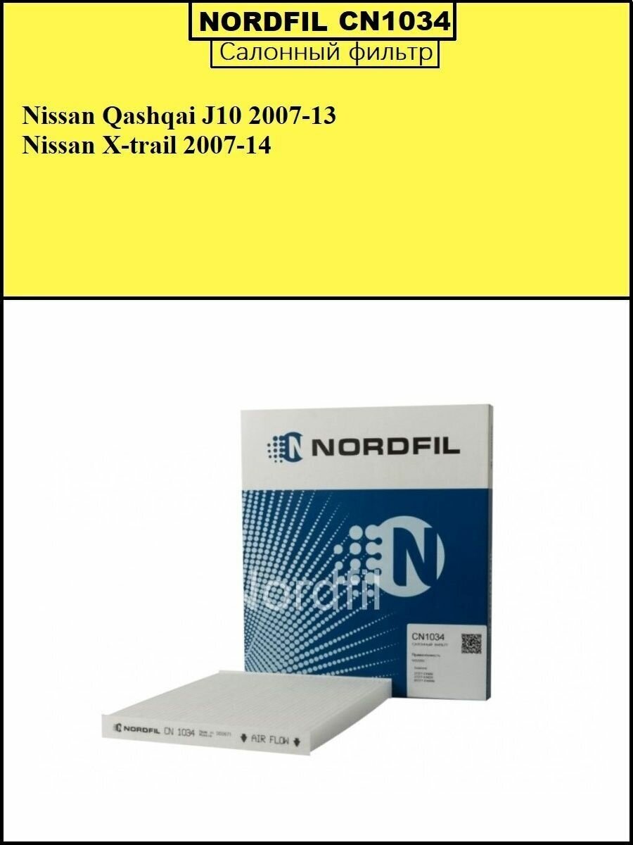 Фильтр салона NordFil CN1034