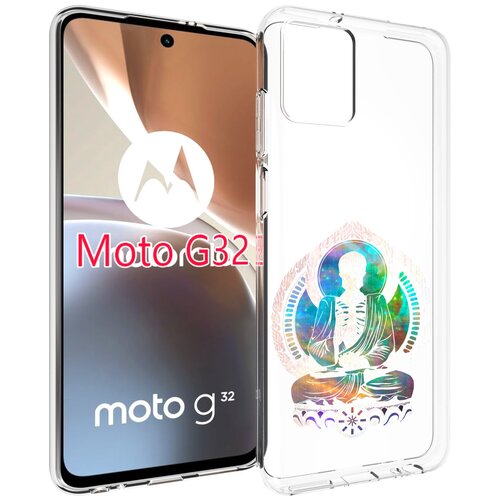 Чехол MyPads умный скелет для Motorola Moto G32 задняя-панель-накладка-бампер