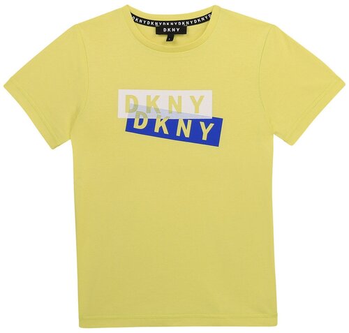 Футболка DKNY, размер 164, желтый