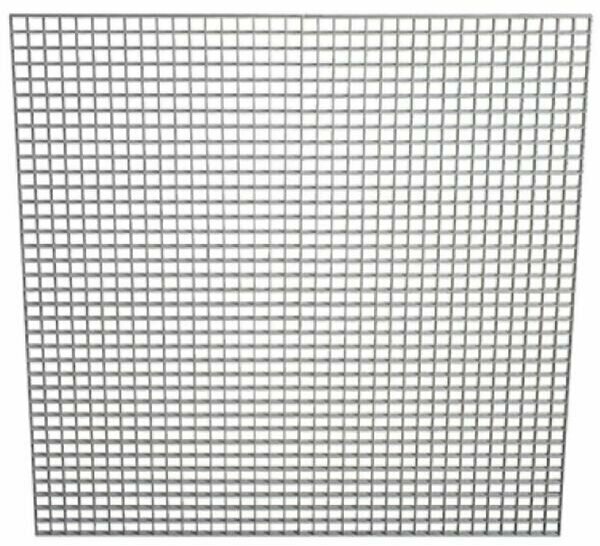 Решетка вентиляционная 100х100 с сеткой, белый (комплект 4 шт) - фотография № 2