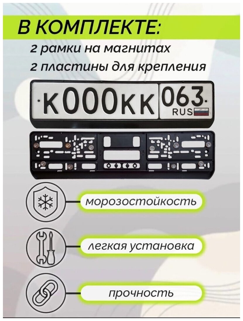 Магнитные рамки для номеров автомобиля