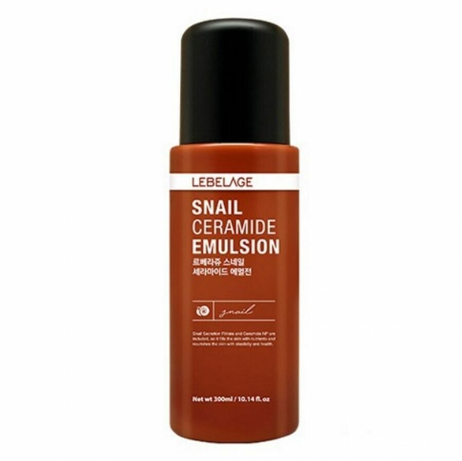 Lebelage Эмульсия для лица с керамидами и муцином улитки / Snail Ceramide Emulsion, 300 мл