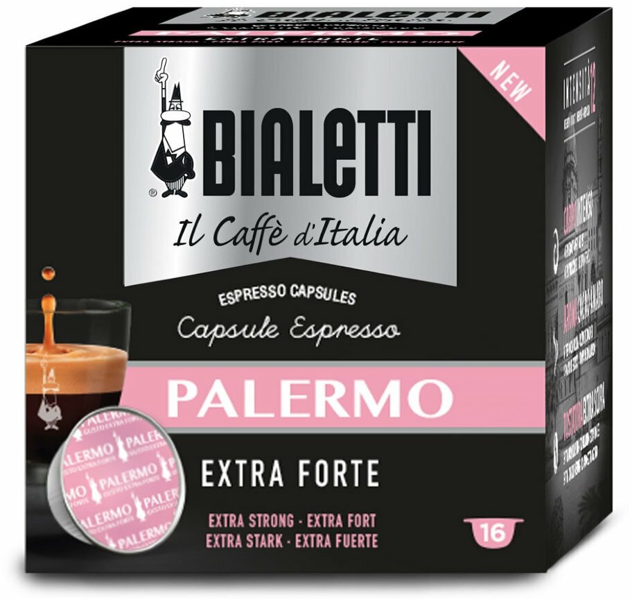 Капсулы Bialetti Palermo (16 капсул) для кофемашин Bialetti