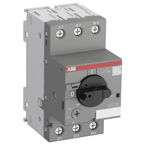 ABB MS116-0.25 50kA (регулир. 0.16-0.25A) Автомат защиты электродвигателей 1SAM250000R1002