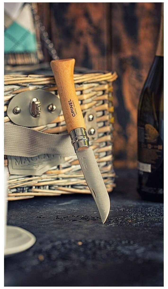 Нож перочинный Opinel 10VRN (113100) 230мм дерево - фото №5