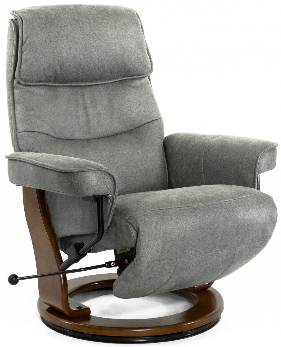 Кресло реклайнер Relax RIO 7651, серо-коричневый