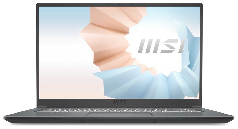 Ноутбук MSI Modern 15 A11MU-1064XRU, 15.6", IPS, Intel Core i5 1155G7, 512ГБ SSD, Intel Iris Xe graphics , серый (9S7-155266-1064)