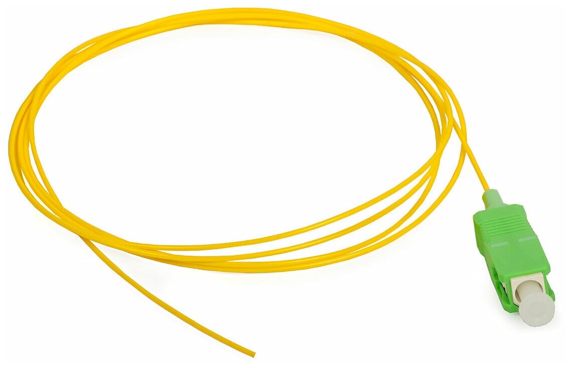 Пигтейл волоконно-оптический Cabeus PT-SC/APC-9-1.5m (SM 9/125 SC/APC LSZH 1.5 м желтый) (8301c)