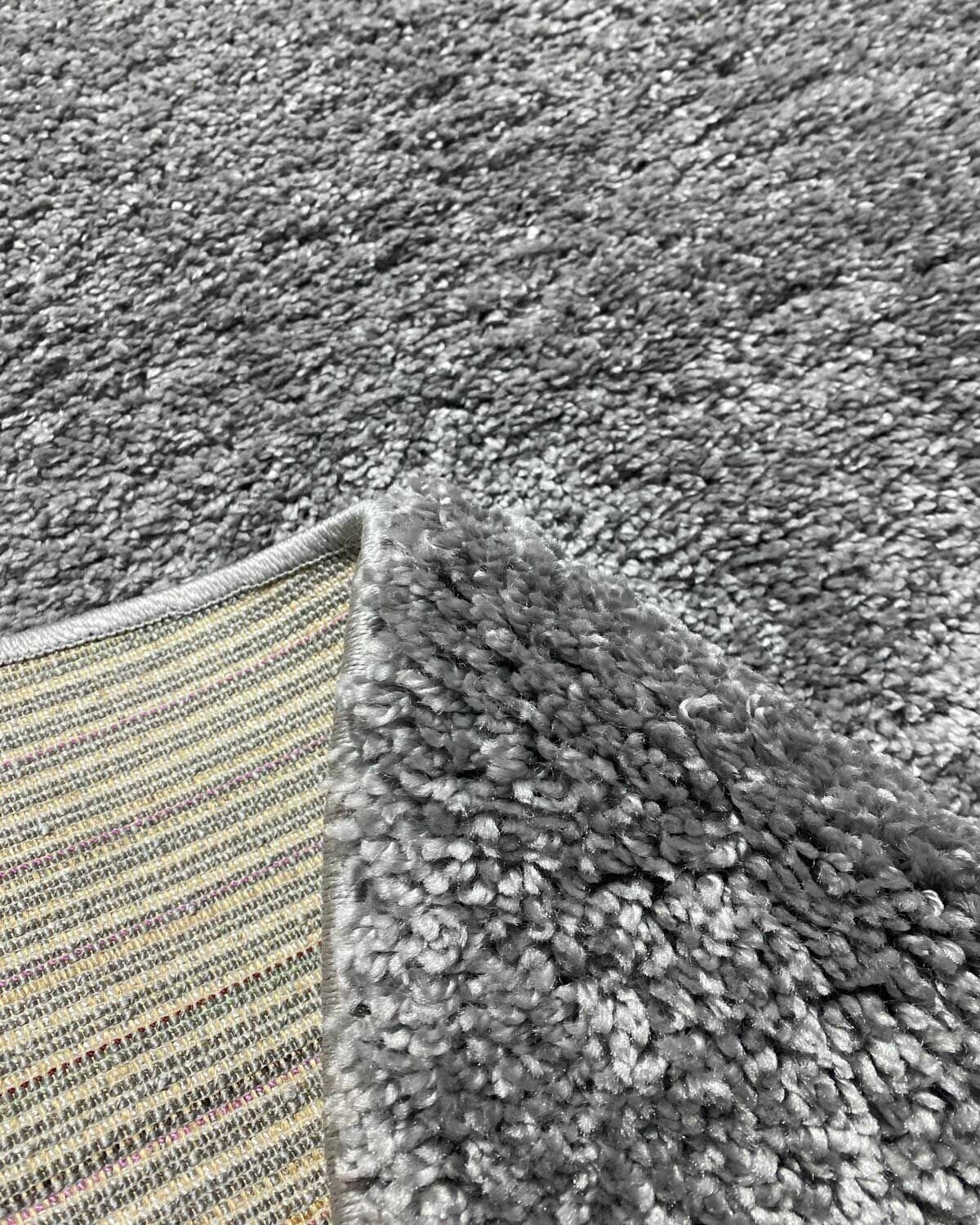 Ковер жаккардовый Шегги Витебские ковры SH/34 овальный 0,6х1м серый - фотография № 2