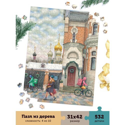 фото Пазлы «чудо на остоженке», 532 детали, размер 31х42 см collaba puzzle