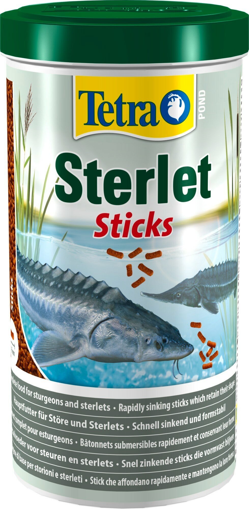 Корм для осетровых рыб Tetra Pond Sterlet Sticks 1 л, палочки для прудовых рыб от 15 см - фотография № 2