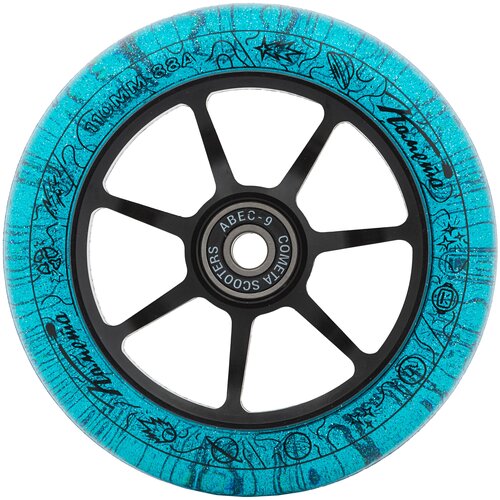 фото Колесо д/сам. комета старт синий с блёстками / черный