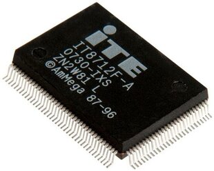 Мультиконтроллер (сетевой контроллер) ITE C.S IT8712F-A/IXS-L PQFP128, 02G570000402