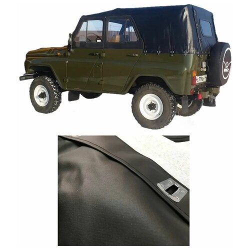Тент на УАЗ 469 чёрный толстый