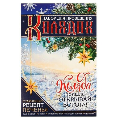 Новогодняя игра «Коляда пришла» (1шт.) пижон автокормушка 3 1 л 31 5 х 16 5 х 36 5 см серая