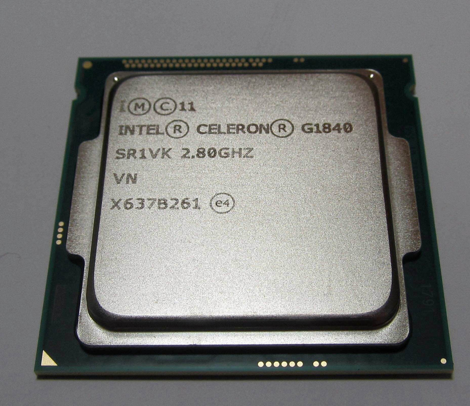 Процессор Intel Celeron G1840 (2,8 ГГц, LGA 1150, 2 Мб, 2 ядра)