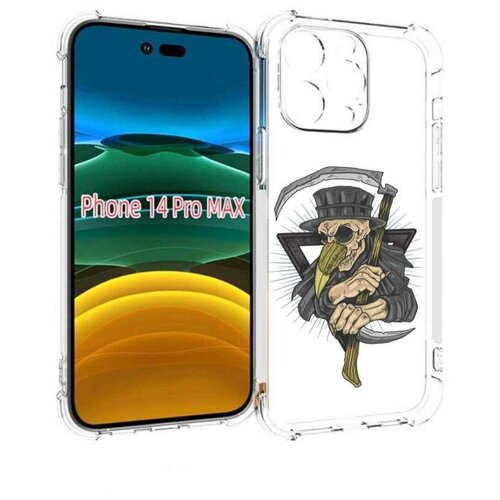 Чехол MyPads борец-с-чумой для iPhone 14 Pro Max задняя-панель-накладка-бампер чехол mypads борец с чумой для iphone 14 pro задняя панель накладка бампер