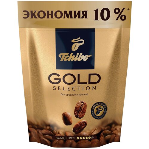 Упаковка 14 штук Кофе растворимый Tchibo Gold Selection 75г крист Россия