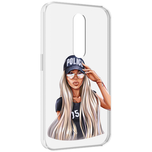 Чехол MyPads модная-девушка-арт женский для Motorola Moto X Force (XT1585 / XT1581) задняя-панель-накладка-бампер