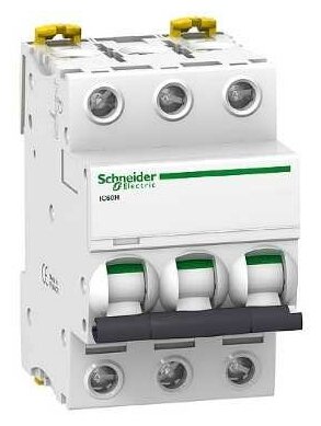 Schneider Electric Acti 9 iC60H Автоматический выключатель 3P 63A (D) A9F85363