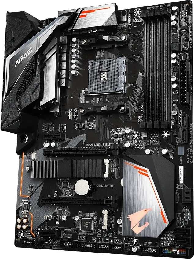 Материнская плата GigaByte B450 AORUS ELITE V2 1.2 Socket AM4 AMD B450 4xDDR4 2xPCI-E 16x 2xPCI-E 1x 6xSATA III ATX Retail