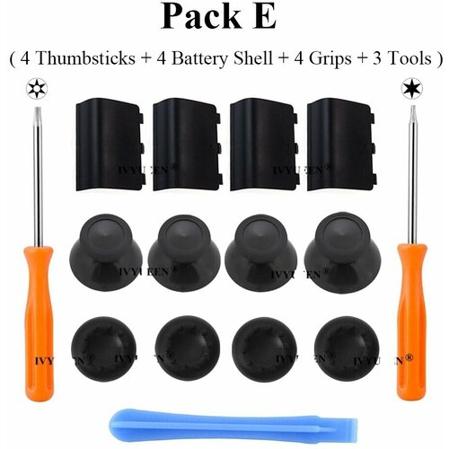 4 стиков грибков 4 накладки 4 крышки 2 отвертки torx 6 torx 8 пластиковый инструмент для геймпада xbox one series S X набор E 69000₽