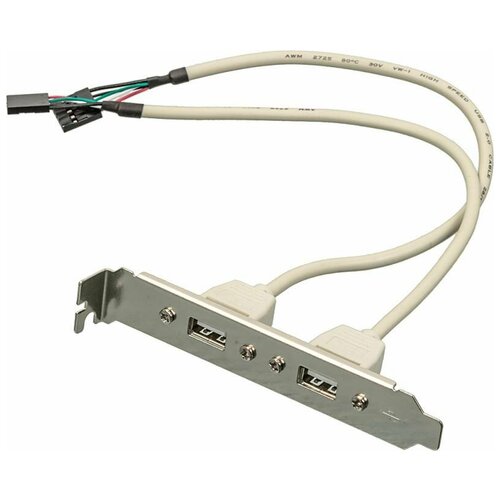 Адаптер USB Bracket 2xUSB2.0 Bulk