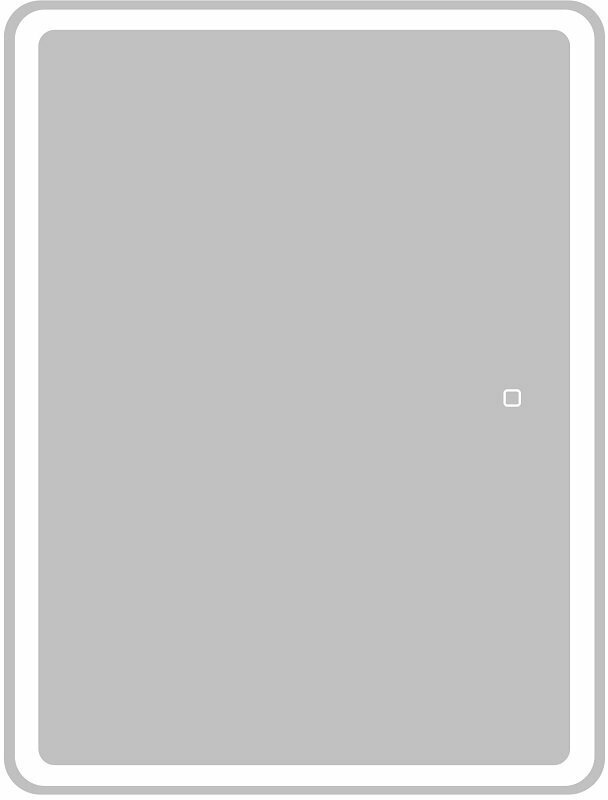 Зеркальный шкаф с распашной дверцей с встроенной подсветкой сенсорным выключателем BelBagno MARINO SPC-MAR-600/800-1A-LED-TCH