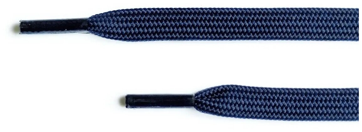 Шнурки LENKO темно-синие плоские 140 см - фотография № 2
