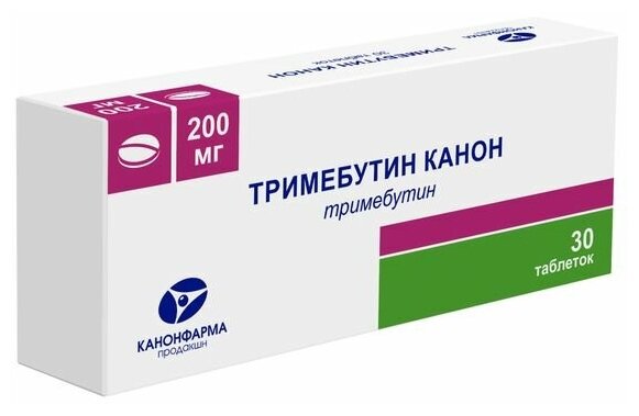 Тримебутин Канон таб., 200 мг, 30 шт.