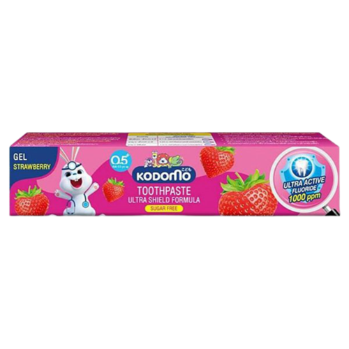 Купить Lion Паста зубная гелевая для детей с 6 месяцев с ароматом клубники - Thailand Kodomo, 40г, Зубная паста
