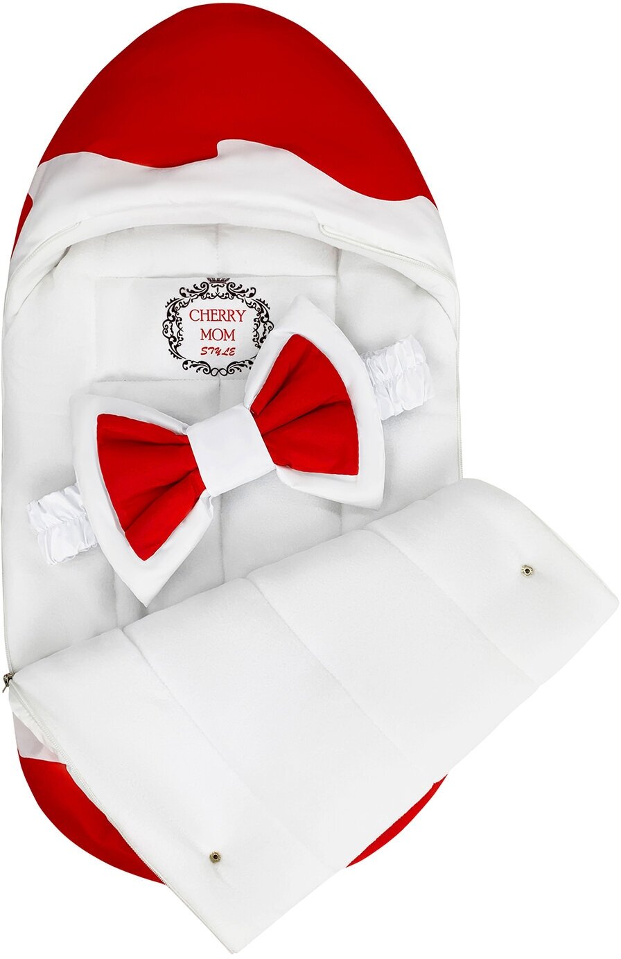 Конверт на выписку CherryMom "Kinder Surprise" Red Classic Флис Деми, 24751-D-CHM — фото 1