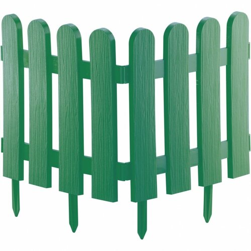 Забор декоративный PALISAD Классика, 2.24 х 0.012 х 0.29 м, зеленый