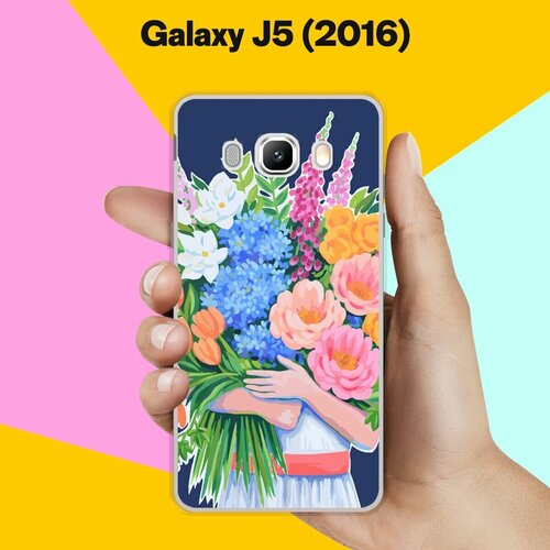 Силиконовый чехол на Samsung Galaxy J5 (2016) Букет цветов / для Самсунг Галакси Джи 5 2016