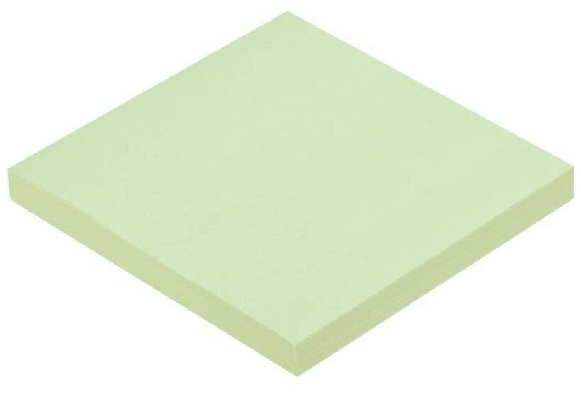 Стикеры (самоклеящийся блок) Z-блок Attache, 76х76мм, салатовый, для диспенсера, 100 листов, 12 уп.