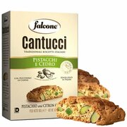 Печенье сахарное Кантуччи (Cantucci) с фисташками и лимонной цедрой, 180 г