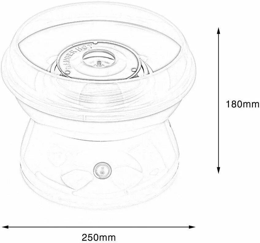 Аппарат для приготовления сахарной ваты/домашний аппарат для сахарной вата/сахарная вата/для детей,праздников,белый - фотография № 7