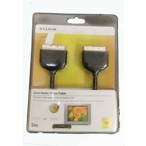 Belkin F3Y047bt2M SCART кабель 2 m SCART (21-pin)