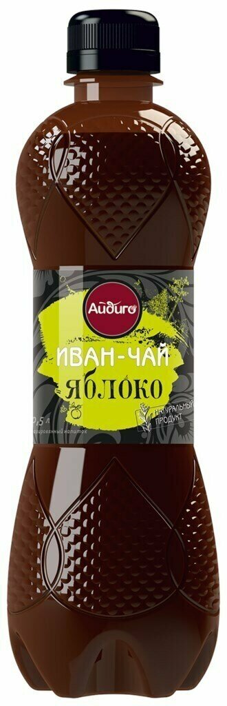 Напиток айдиго Иван-чай Яблоко газированный, 0.5 л - 6 шт.