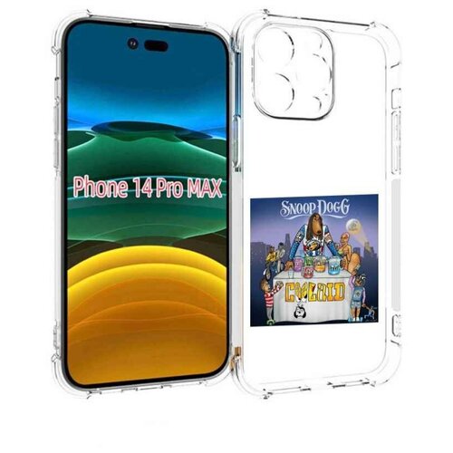Чехол MyPads Snoop Dogg COOLAID для iPhone 14 Pro Max задняя-панель-накладка-бампер чехол mypads snoop dogg coolaid для meizu v8 задняя панель накладка бампер