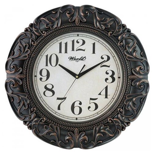 WORLD WS-7277B классические кварцевые настенные часы с арабскими индексами
