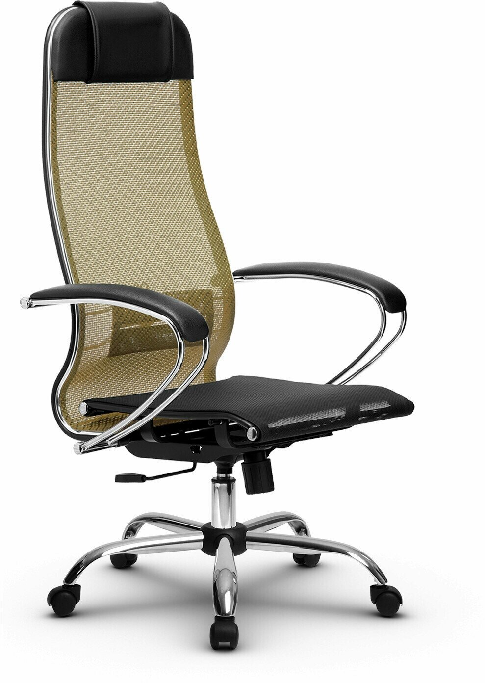 Компьютерное офисное кресло Metta Комплект 4, осн. 003 (17833), Золотой ротанг/Черное
