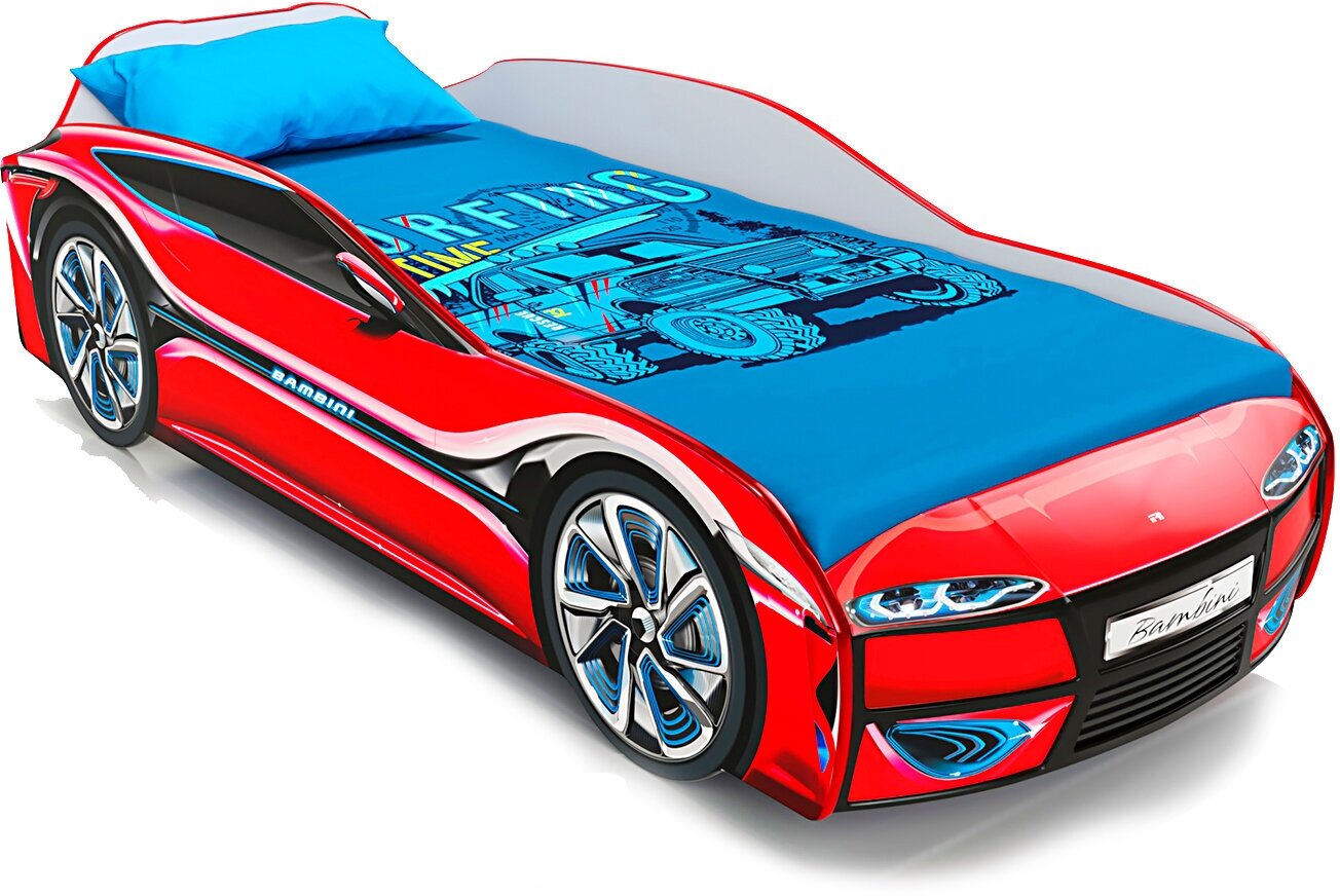Кровать-машина Hoff Bambini, 82х47х178, цвет красный