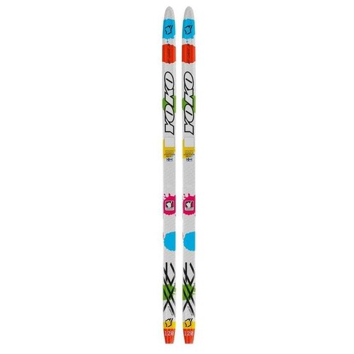 Лыжи пластиковые «бренд ЦСТ» step, 120 см, без креплений, с насечкой, цвета микс