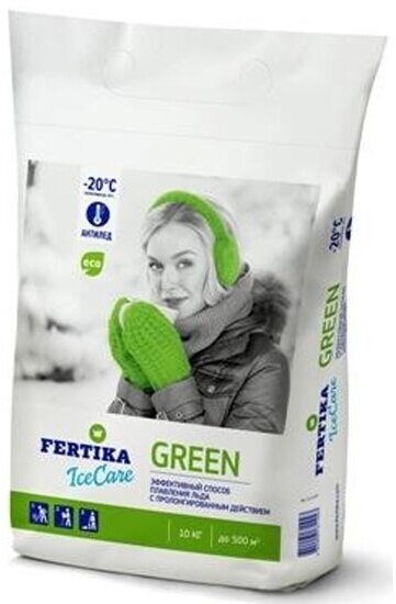 Противогололёдный реагент Fertika IceCare Green, 5 кг - фотография № 3